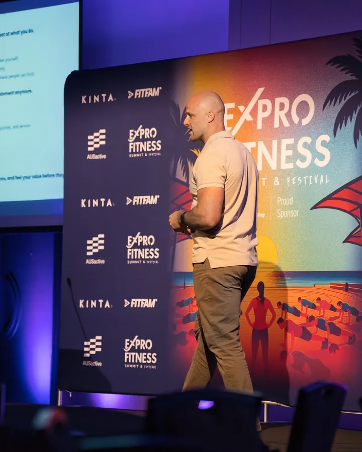 Martin McPhilimey presenting at a professional education event